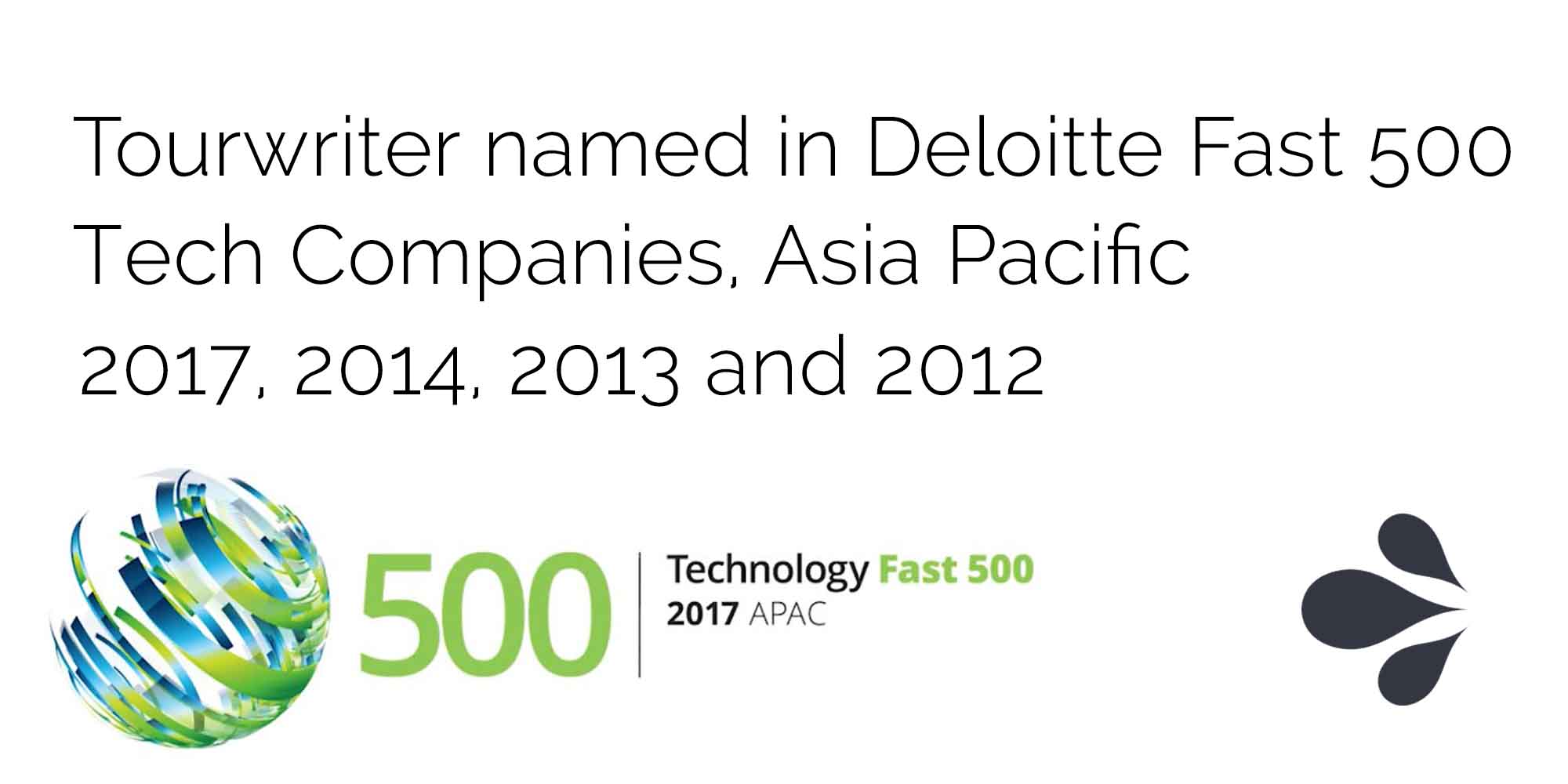 Tourwriter named in Deloitte Fast 500 index 2017, 2014, 2013 and 2012