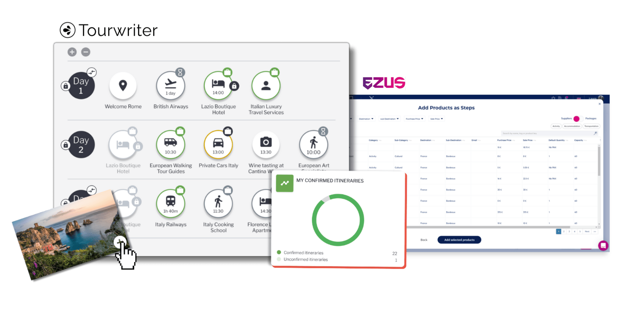 Product update shots (6) (1) screenshot comparing Ezus and Tourwriter