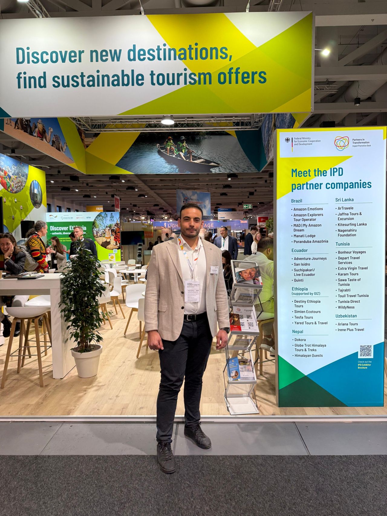 Foued Ben Ammar at ITB Berlin representing Bonheur Voyages