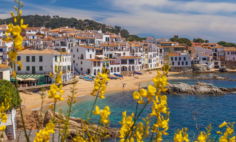 Colourful Mediterranean waterfront houses in Palafrugell, Costa Brava, a destination featured in Charmed by Spain bespoke tour itineraries