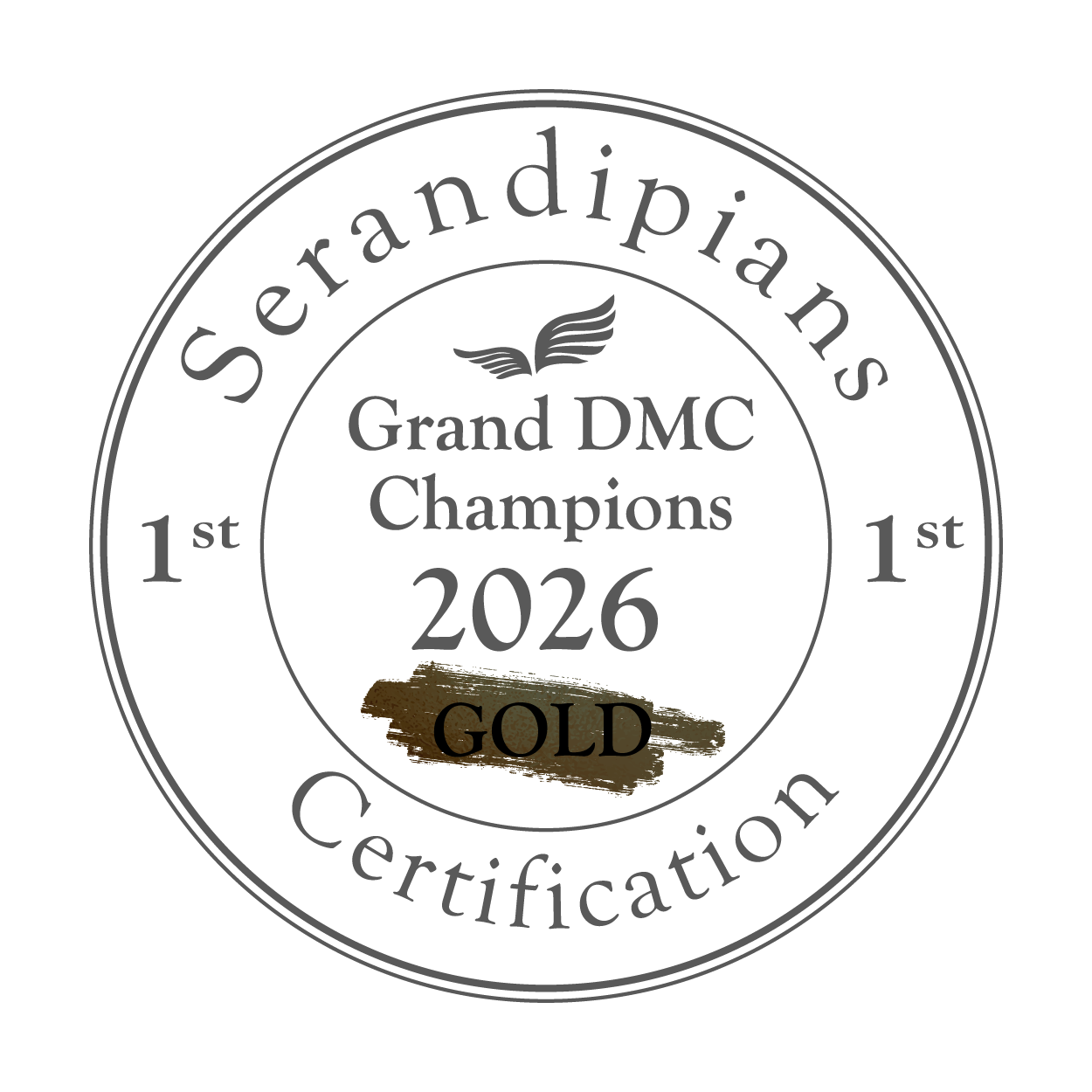 Serandipians Grand DMC Champion Gold 2026